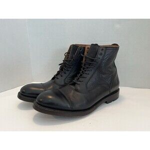 FRYE Men’s Black Lace-Up Ankle Boots – Size 10 D – Worn Once